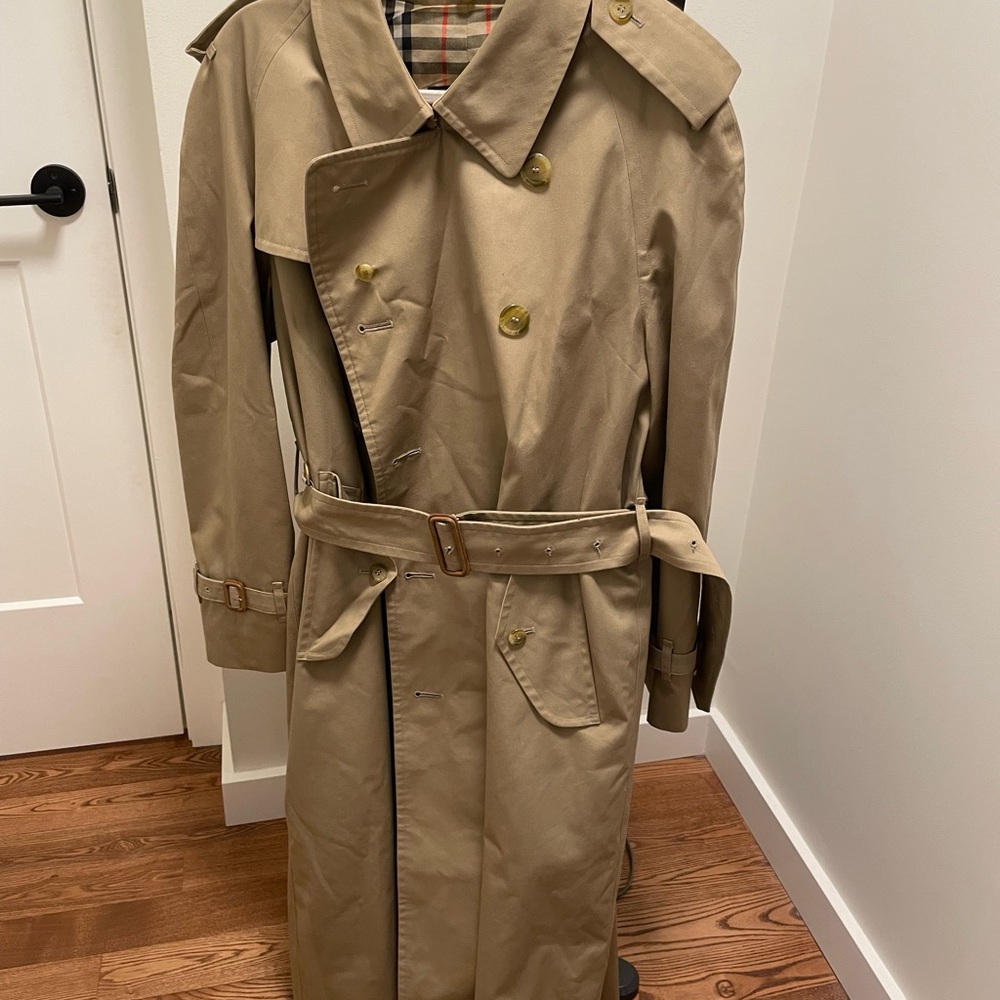 Burberry Vintage Classic Tan Trench Coat